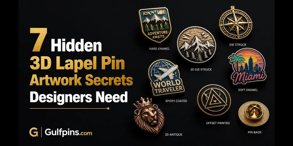 7 Hidden 3D Lapel Pin Artwork